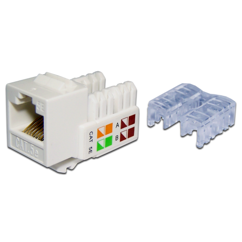 RJ45 module, category 5е, white